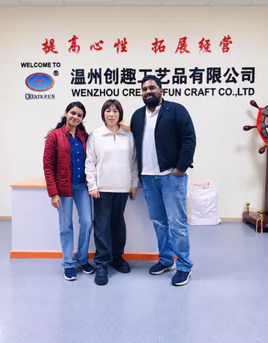 Купувачите инспектираха завода на Wenzhou Create Fun Craft Co., Ltd